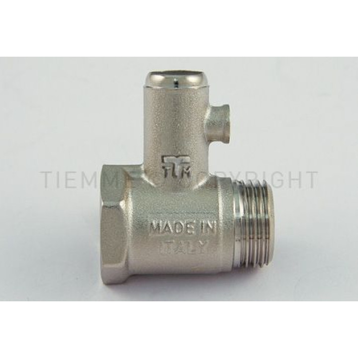 Предохранительные клапаны для водонагревателя  Tiemme резьба внешняя / внутренняя 1/2" 8,5 БАР ( 1930002 )