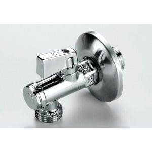 Кран хромований під раковину з фільтром та круглою насадкою Tiemme 1/2"x1/2" різьблення зовнішнє / внутрішнє ( 2950012 )