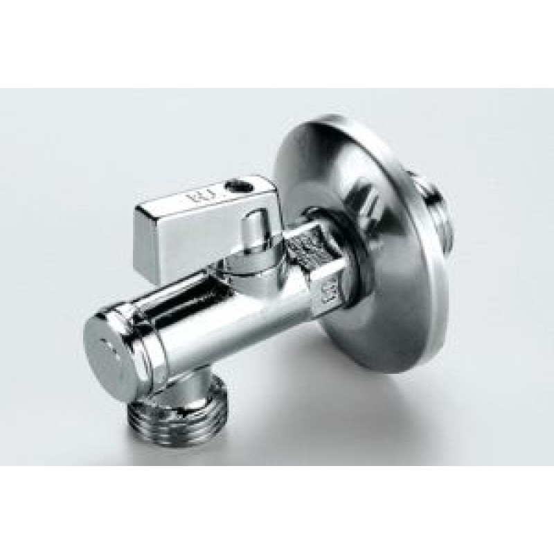 Кран хромований під раковину з фільтром та круглою насадкою Tiemme 1/2"x1/2" різьблення зовнішнє / внутрішнє ( 2950012 )