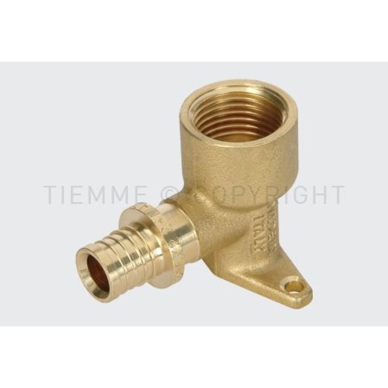 Кутник з внутрішнім різьбленням, з фланцем H=40 Tiemme 16x2,2 - 1/2" ( 1710006 )